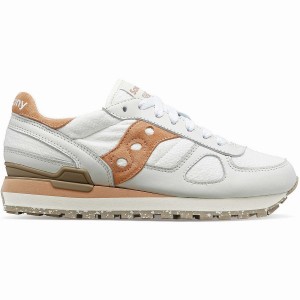 White / Brown Saucony Shadow Original Women's Sneakers | Malaysia S32986-J59