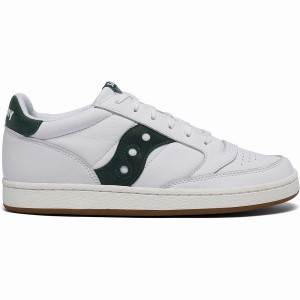 White / Green Saucony Jazz Court Women's Sneakers | Malaysia S20641-W98