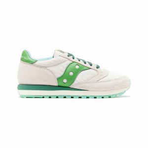 White / Green Saucony Shamrock Jazz 81 Men's Sneakers | Malaysia S91054-H12