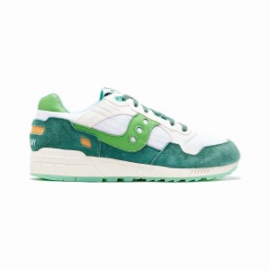 White / Green Saucony Shamrock Shadow 5000 Women's Sneakers | Malaysia S50463-X06