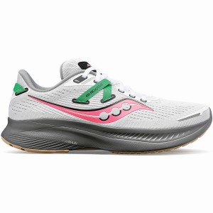 White / Grey Saucony Guide 16 Women's Running Shoes | Malaysia S36145-G25