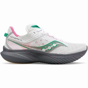 White / Grey Saucony Kinvara 14 Women's Running Shoes | Malaysia S30957-C31