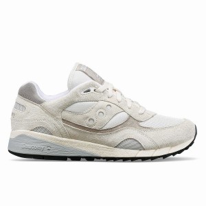 White / Grey Saucony Shadow 6000 Men's Sneakers | Malaysia S78612-Y34