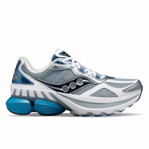 White / Light Blue Saucony Grid NXT Men's Sneakers | Malaysia S39258-K98