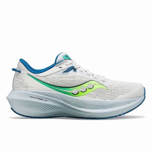 White / Mint Saucony Triumph 21 Women's Running Shoes | Malaysia S31547-M60