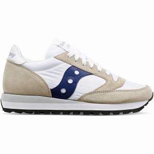 White / Navy Saucony Jazz Original Women's Sneakers | Malaysia S09823-U90