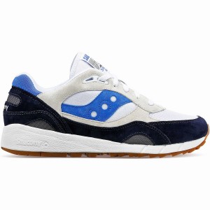 White / Navy / Blue Saucony Shadow 6000 Men's Sneakers | Malaysia S56073-R90