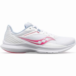 White / Pink Saucony Convergence Women's Running Shoes | Malaysia S93065-D16