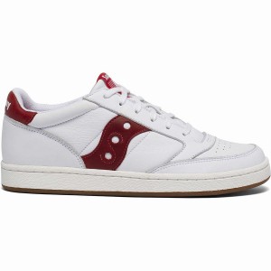 White / Red Saucony Jazz Court Men's Sneakers | Malaysia S93625-Z04