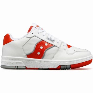 White / Red Saucony Spot-Bilt™ Sonic Low Women's Sneakers | Malaysia S62947-Q68