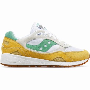 White / Yellow / Green Saucony Shadow 6000 Women's Sneakers | Malaysia S81592-Z13