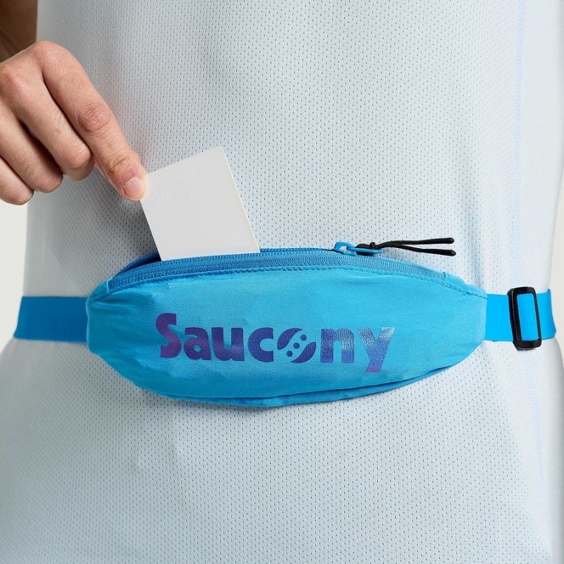 AZURE Saucony Outpace Run Belt Men's Belt Bags | Malaysia S56890-S94