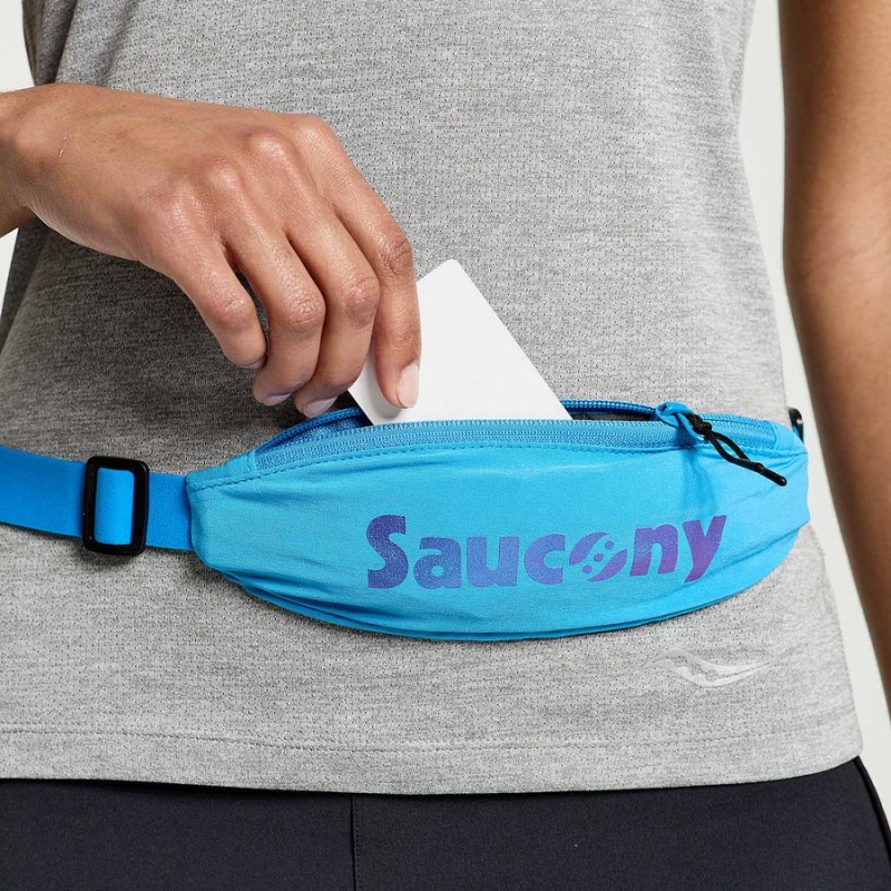 AZURE Saucony Outpace Run Belt Men's Belt Bags | Malaysia S56890-S94