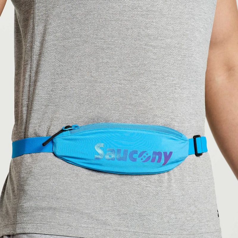 AZURE Saucony Outpace Run Belt Men's Belt Bags | Malaysia S56890-S94