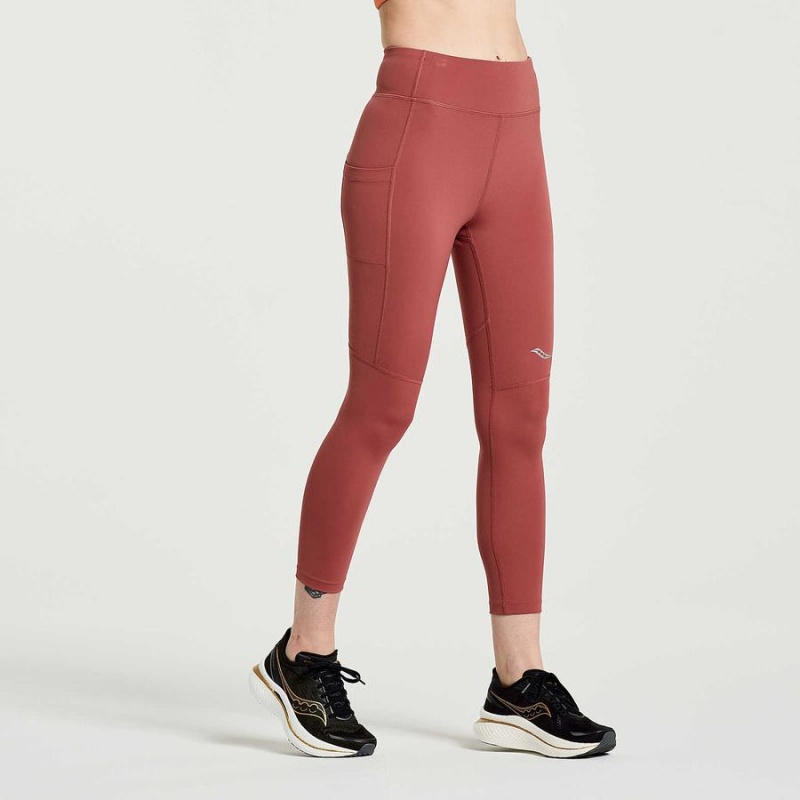 Apple Butter Saucony Fortify Cropt Women's Tight | Malaysia S94801-M93