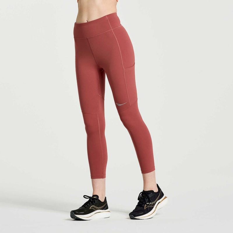 Apple Butter Saucony Fortify Cropt Women's Tight | Malaysia S94801-M93