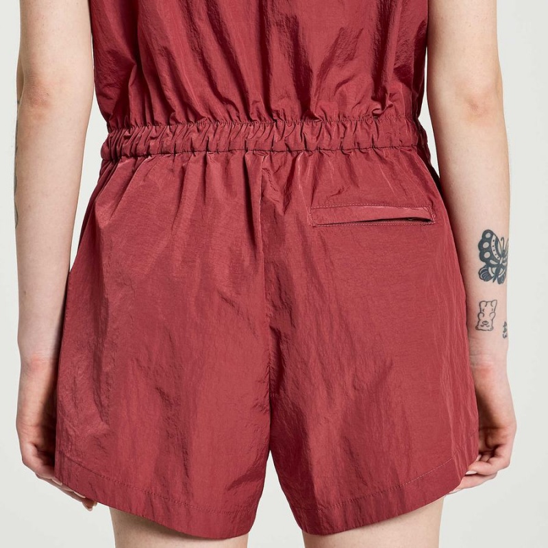 Apple Butter Saucony Unwind Romper Women's Jumpsuit | Malaysia S81025-Q92