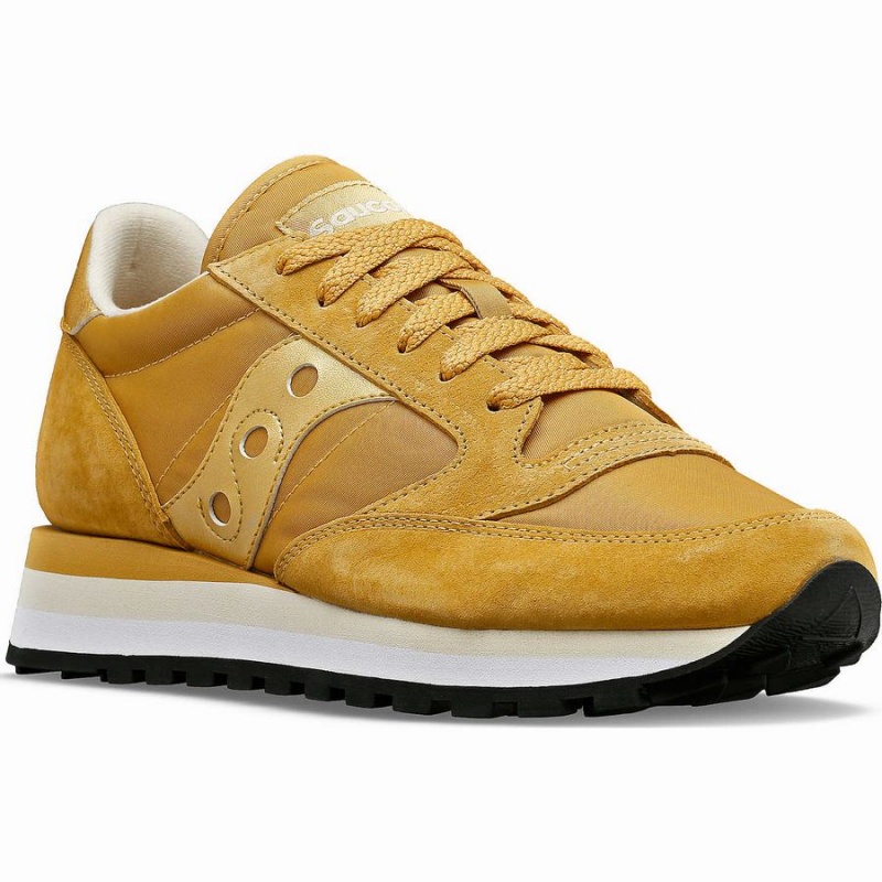 Beige Saucony Jazz Triple Women's Sneakers | Malaysia S05462-V52