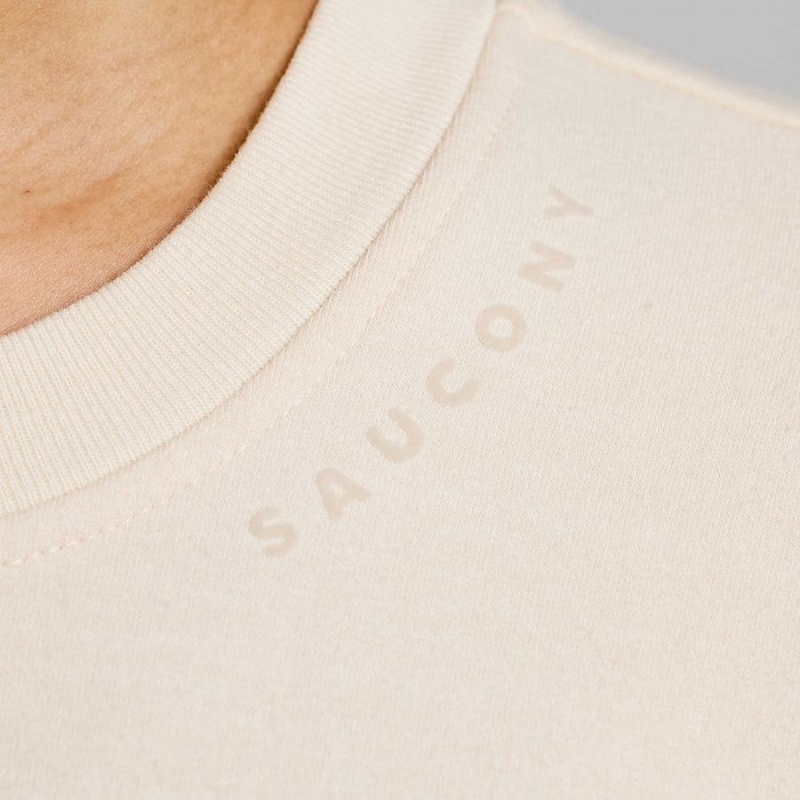 Beige Saucony Recovery Crew Women's Sweatshirt | Malaysia S80956-G15