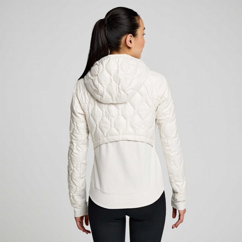 Beige Saucony Solstice Oysterpuff Women's Jackets | Malaysia S26153-D16