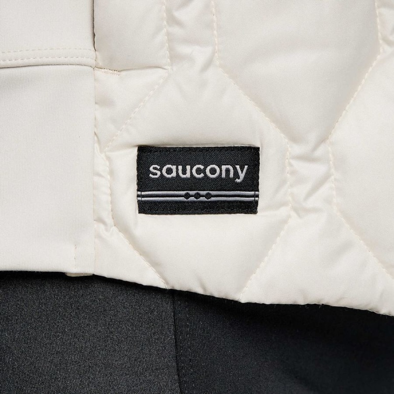 Beige Saucony Solstice Oysterpuff Women's Jackets | Malaysia S26153-D16