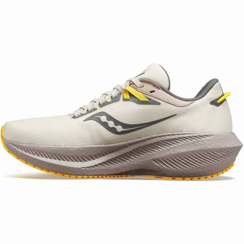 Beige Saucony Triumph 21 RUNSHIELD Women's Walking Shoes | Malaysia S70284-B91