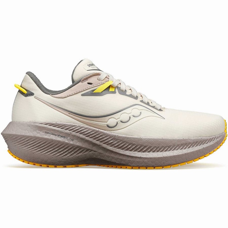 Beige Saucony Triumph 21 RUNSHIELD Women\'s Walking Shoes | Malaysia S70284-B91