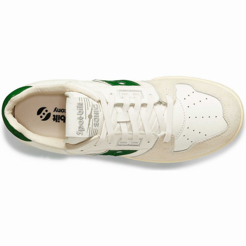 Beige / Green Saucony Spot-Bilt™ Sonic Low Premium Women's Sneakers | Malaysia S57126-T68