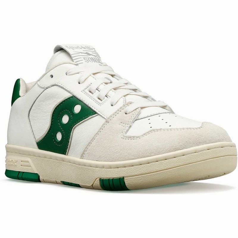 Beige / Green Saucony Spot-Bilt™ Sonic Low Premium Women's Sneakers | Malaysia S57126-T68