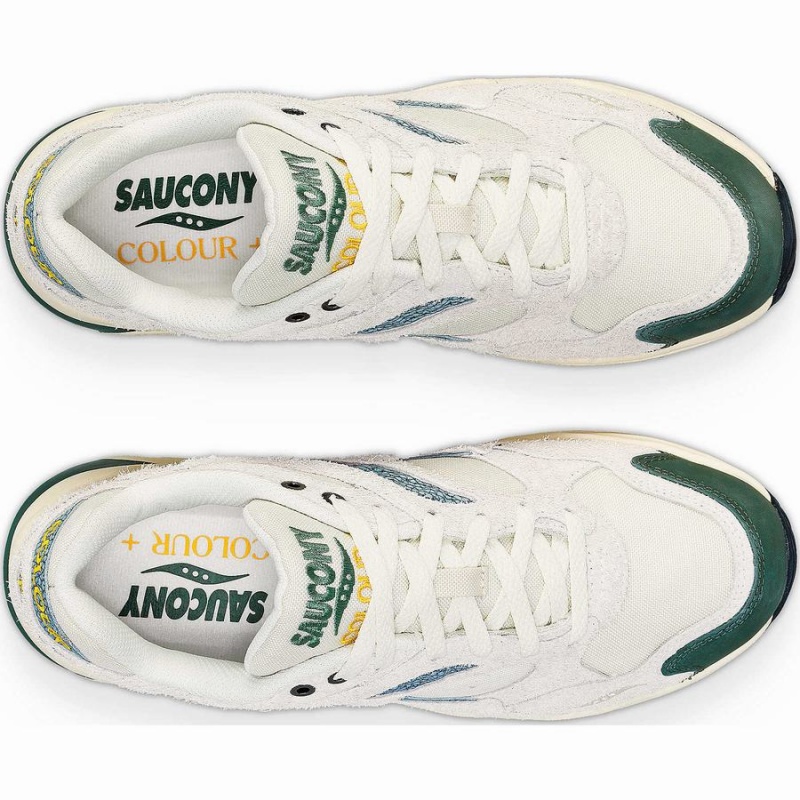 Beige / Green Saucony x Colour Plus Grid Shadow 2 Women's Sneakers | Malaysia S58071-M63