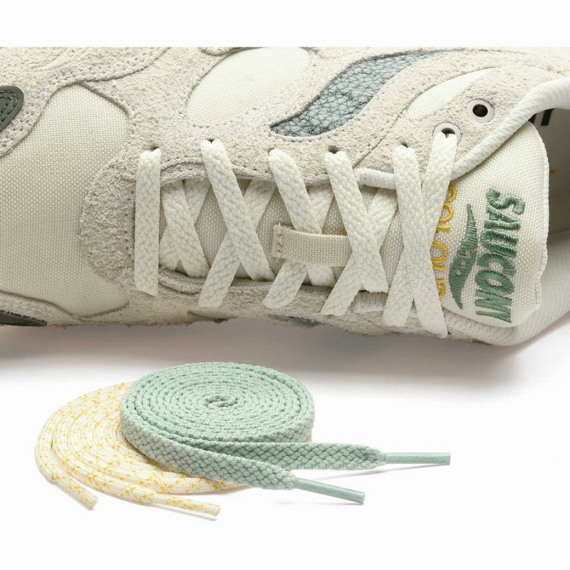 Beige / Green Saucony x Colour Plus Grid Shadow 2 Women's Sneakers | Malaysia S58071-M63