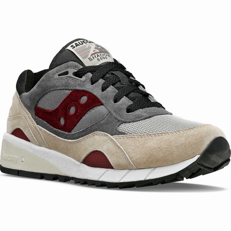 Beige / Grey Saucony Shadow 6000 Men's Sneakers | Malaysia S06589-B65