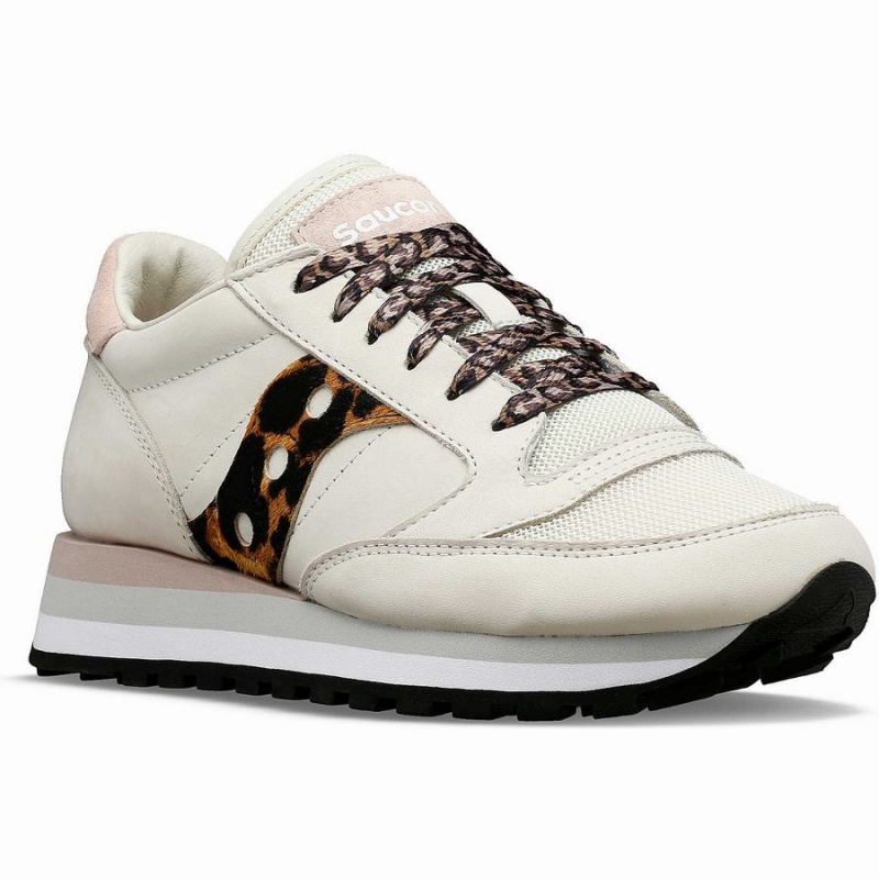 Beige / Leopard Saucony Jazz Triple Women's Sneakers | Malaysia S32570-Y20