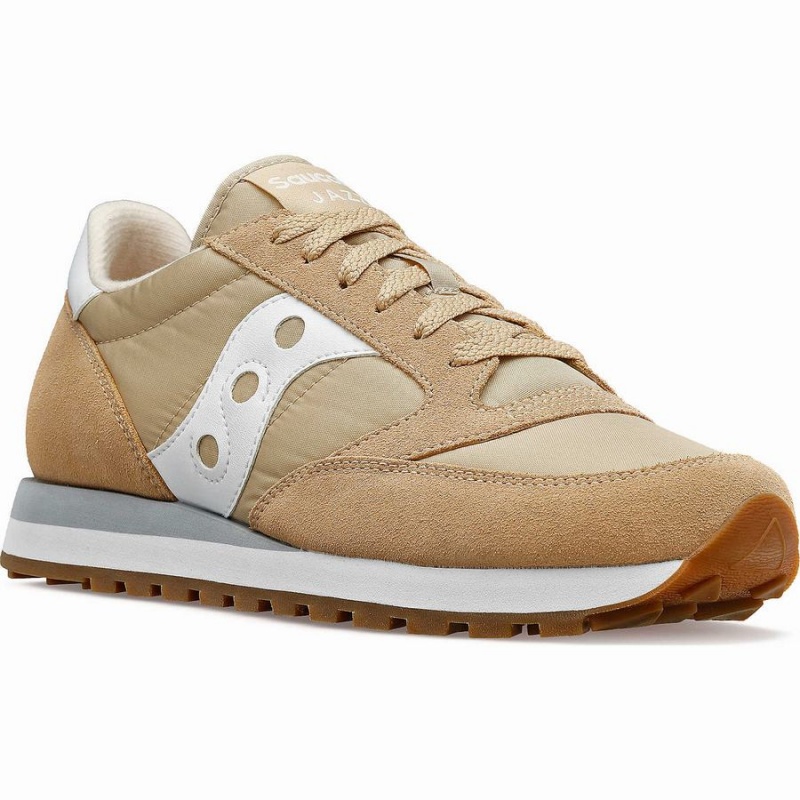 Beige / White Saucony Jazz Original Women's Sneakers | Malaysia S80273-U59