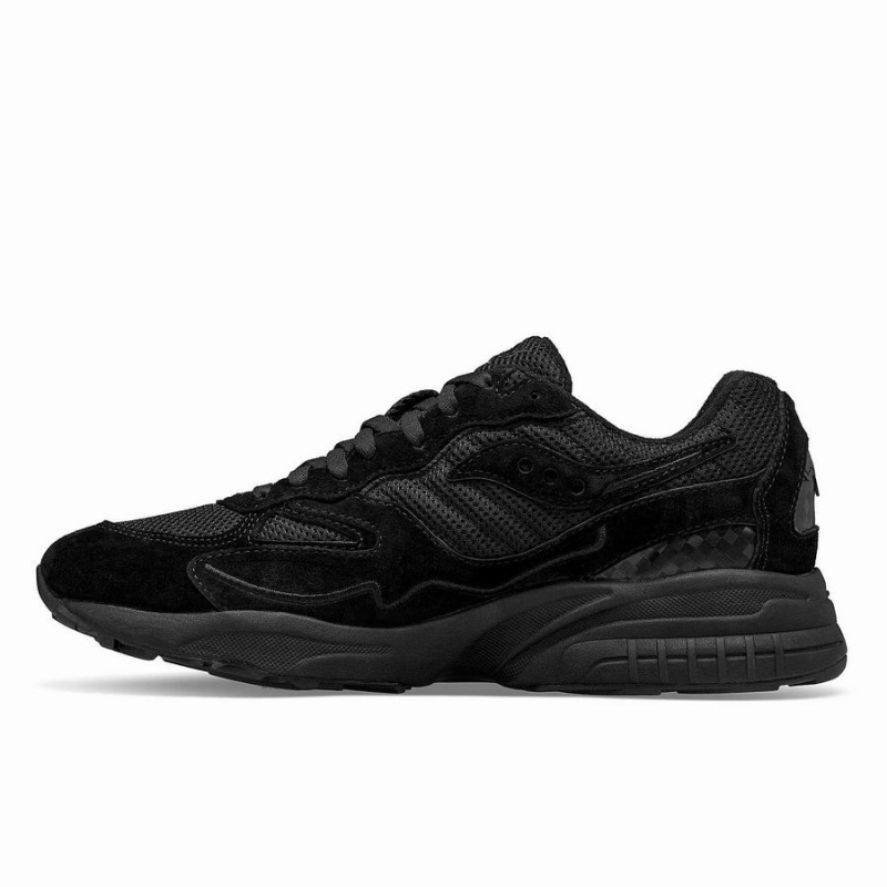 Black Saucony 3D Grid Hurricane Event Horizon Women's Sneakers | Malaysia S02917-H01