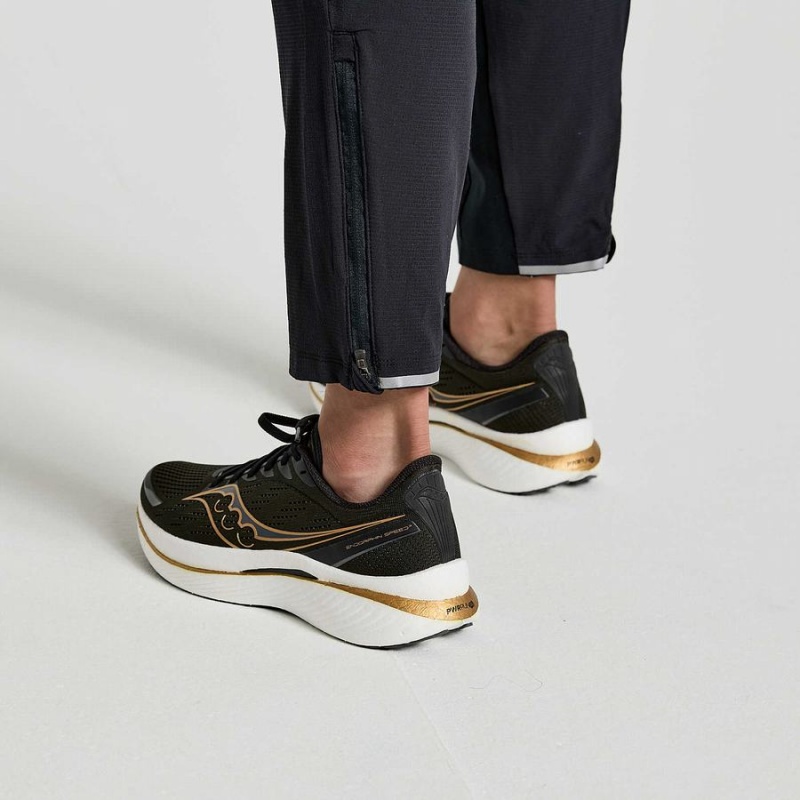 Black Saucony Boston Woven Men's Pants | Malaysia S19475-F79