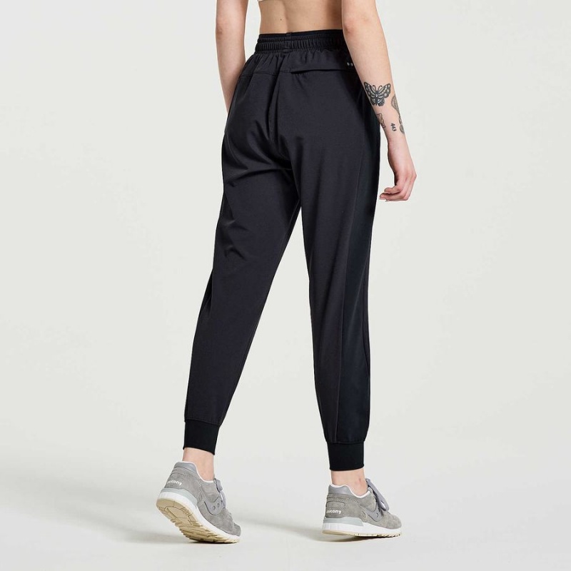 Black Saucony Boston Woven Women's Pants | Malaysia S51698-L95