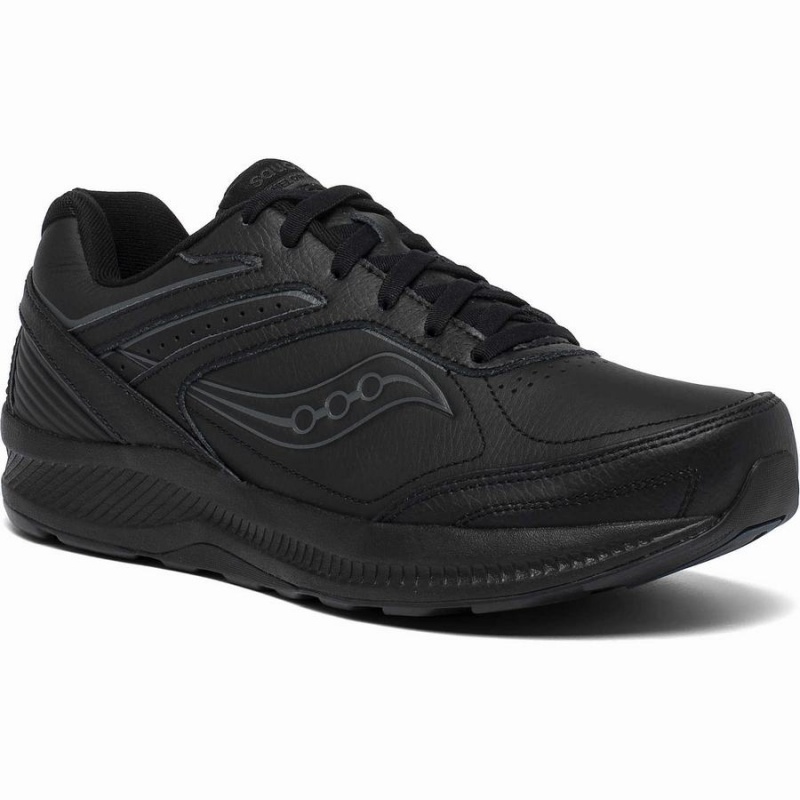 Black Saucony Echelon Walker 3 Men's Walking Shoes | Malaysia S02541-B35