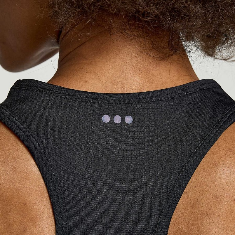 Black Saucony Elevate Women's Tank Top | Malaysia S34786-F09