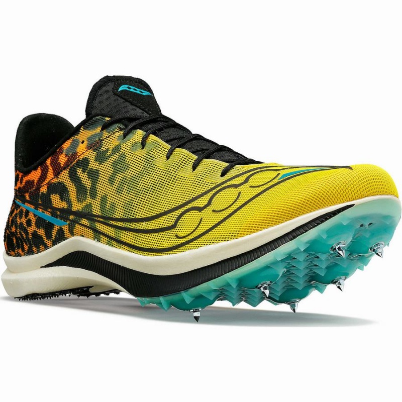 Black Saucony Endorphin Cheetah Men's Track Spikes | Malaysia S95140-Y39