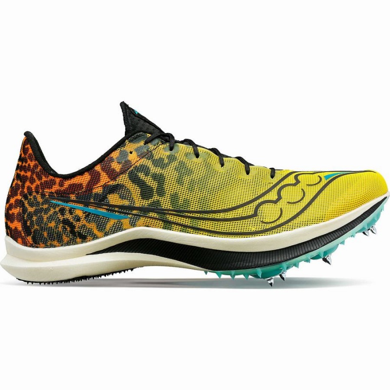 Black Saucony Endorphin Cheetah Men\'s Track Spikes | Malaysia S95140-Y39