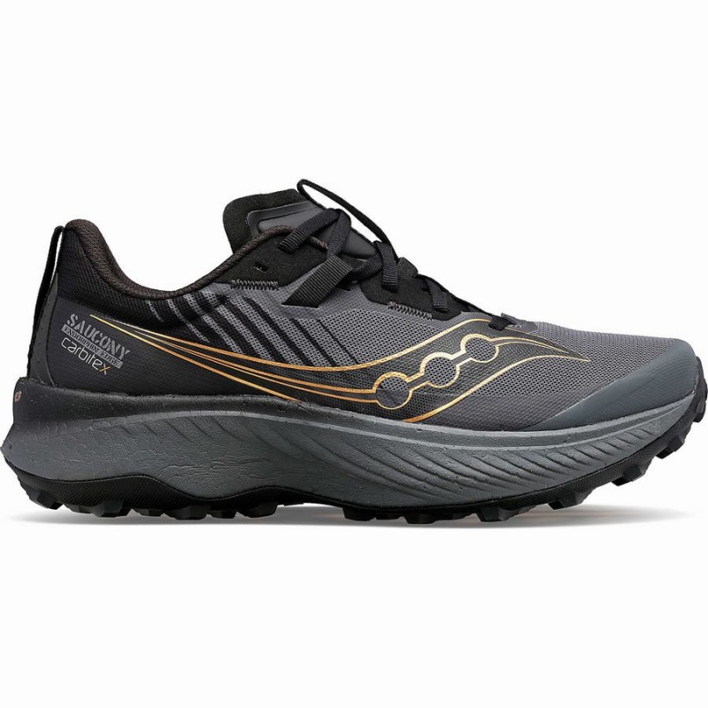 Black Saucony Endorphin Edge Men\'s Trail Running Shoes | Malaysia S49125-Z43