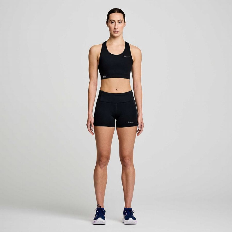 Black Saucony Fortify Women's Bras | Malaysia S56281-G57