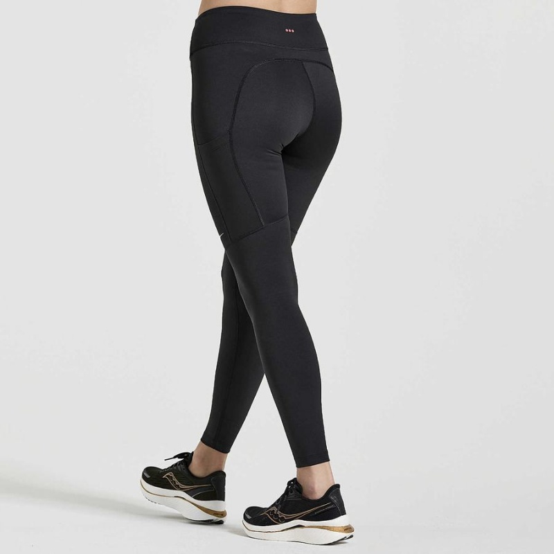 Black Saucony Fortify Women's Tight | Malaysia S31079-B86