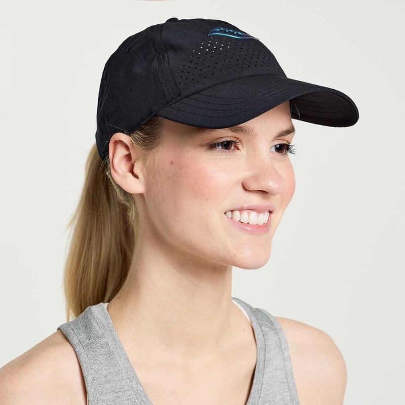 Black Saucony Outpace Petite Women\'s Hats | Malaysia S61239-E41