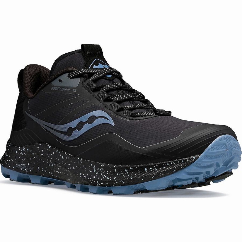 Black Saucony Peregrine ICE+ 3 Women's Running Shoes | Malaysia S64793-D92