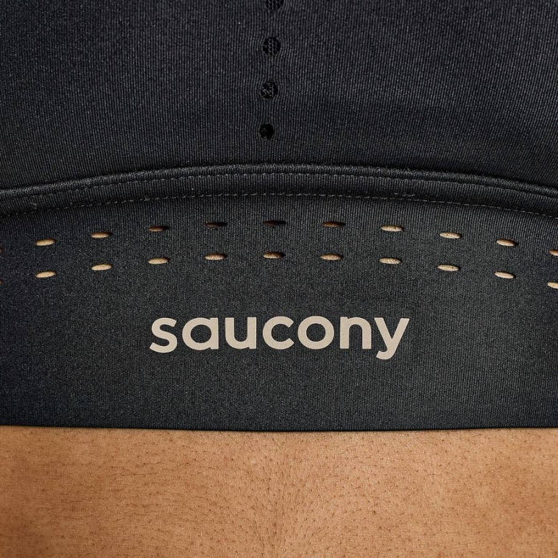 Black Saucony Pinnacle Bra Top Women's Bras | Malaysia S32468-W98