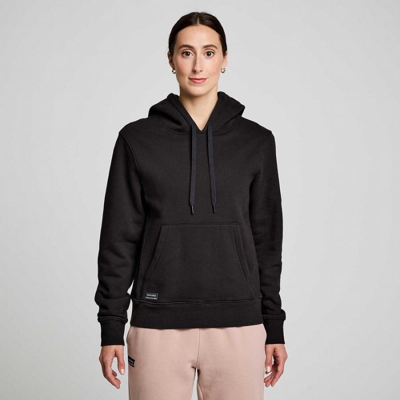 Black Saucony Recovery Hoody Men's Hoodie | Malaysia S30754-F35