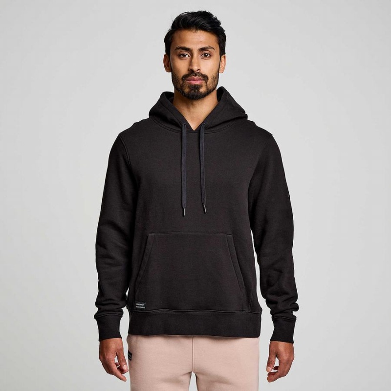 Black Saucony Recovery Hoody Men's Hoodie | Malaysia S30754-F35