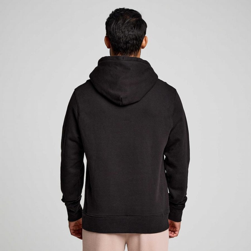 Black Saucony Recovery Hoody Men's Hoodie | Malaysia S30754-F35